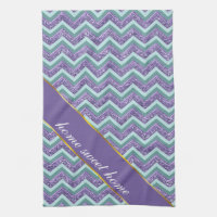 Motif de verre Amethyst Zigzag