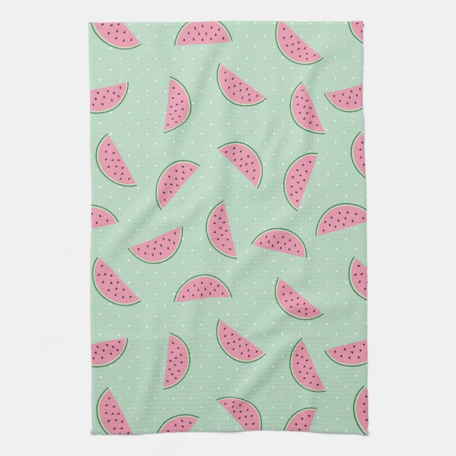 Linge De Cuisine Motif d'éclaboussure de peinture de fruit tropical (Vertical)