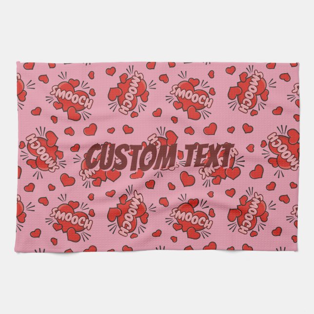 Linge De Cuisine Motif d'effet sonore de bande dessinée (Horizontal)