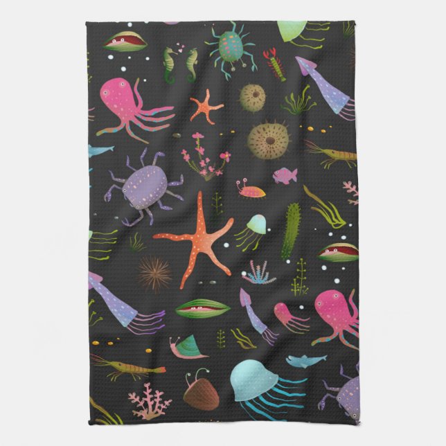 Linge De Cuisine Motif des critères maritimes (Vertical)