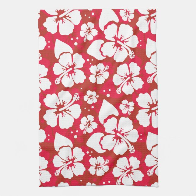 Linge De Cuisine Motif des fleurs d'Hibiscus (Vertical)