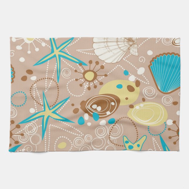 Linge De Cuisine Motif d'été (Horizontal)