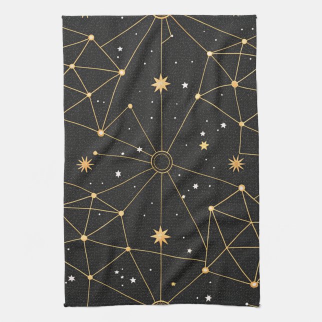 Linge De Cuisine Motif d'étoile de constellation céleste (3) (Vertical)