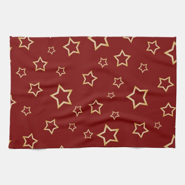Linge De Cuisine Motif d'étoiles (Horizontal)