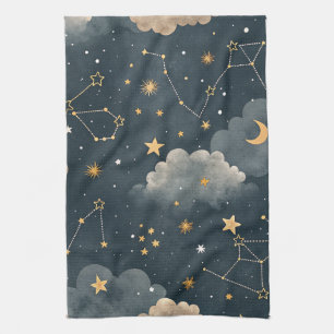 Linge De Cuisine Motif d'étoiles de constellation céleste (5)