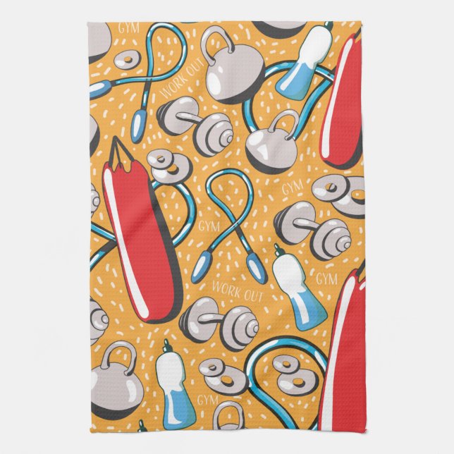 Linge De Cuisine Motif d'exercice (Vertical)