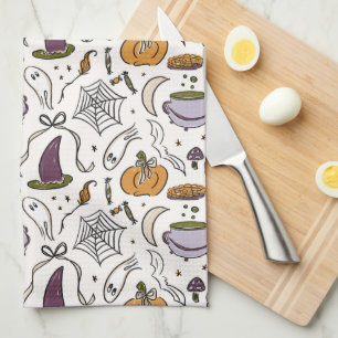 Linge De Cuisine Motif d'Halloween Cottagecore