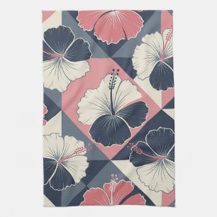 Linge De Cuisine Motif d'Hibiscus Tropical de Côte (3)