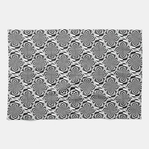 Linge De Cuisine Motif d'hypnose noir blanc + vos idées