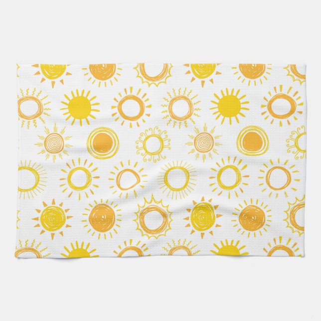 Linge De Cuisine Motif Doodle  (Horizontal)