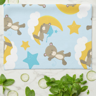 Linge De Cuisine Motif D'Ours, Mignonnes Ours, Nounours, Étoiles