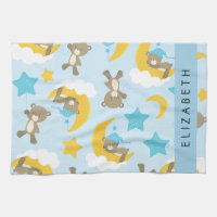 Motif D'Ours, Nounours, Étoiles, Votre Nom