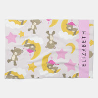 Motif D'Ours, Nounours, Étoiles, Votre Nom