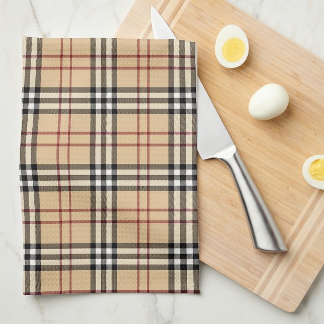 Linge De Cuisine Motif écossais de Tartan (Quart Plié)