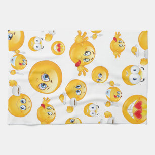 Linge De Cuisine Motif Emoji