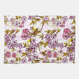 Linge De Cuisine Motif en fleurs de cerisiers 