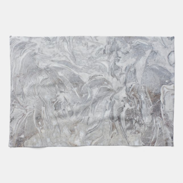 Linge De Cuisine Motif en marbre (Horizontal)