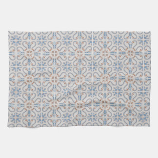 Linge De Cuisine motif en mosaïque incolore