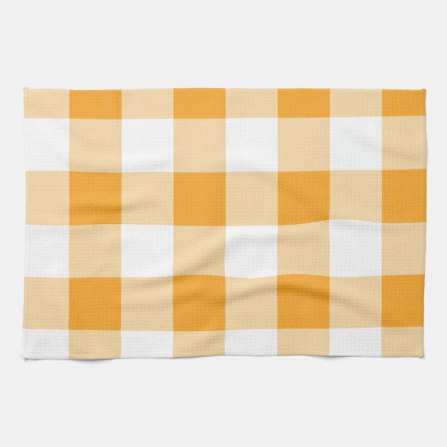 Linge De Cuisine Motif En vichy jaune (Horizontal)