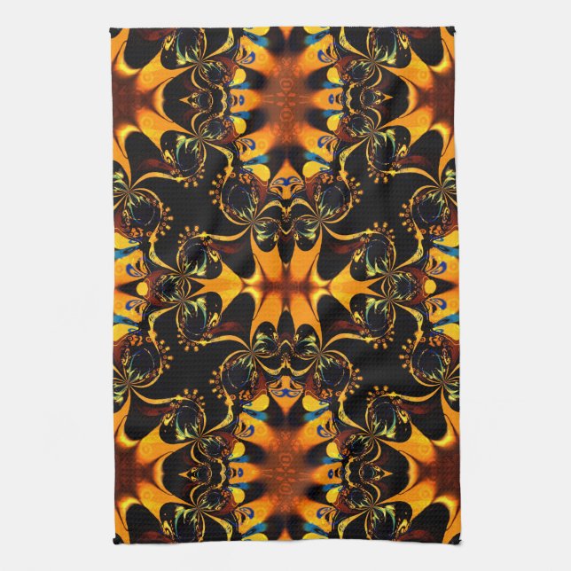 Linge De Cuisine Motif énergétique du Batik oriental (Vertical)