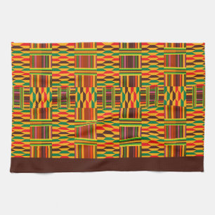 Linge De Cuisine Motif ethnique coloré de Kente