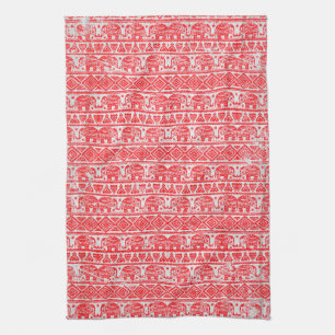 Linge De Cuisine Motif ethnique d'éléphant boho