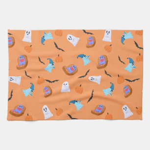 Linge De Cuisine Motif fantôme citrouille de livre Halloween