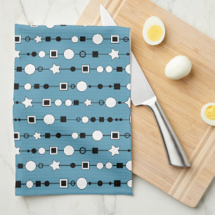 Linge De Cuisine Motif festif avec perles enfilées et étoile de bij