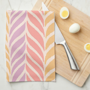 Linge De Cuisine Motif Feuille Palm coloré
