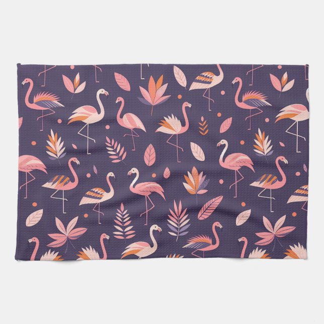 Linge De Cuisine Motif Flamant rose Paradise (Horizontal)