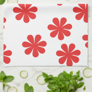 Linge De Cuisine Motif Fleur Abstrait