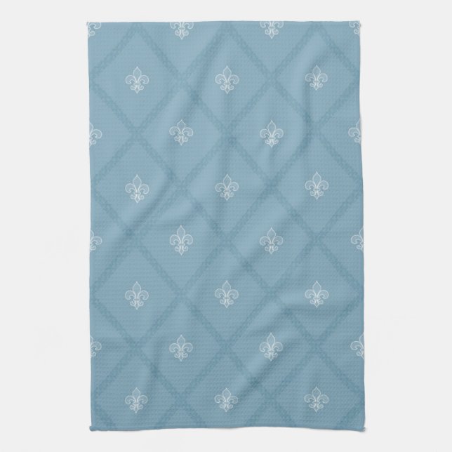 Linge De Cuisine motif Fleur-De-lis (Vertical)