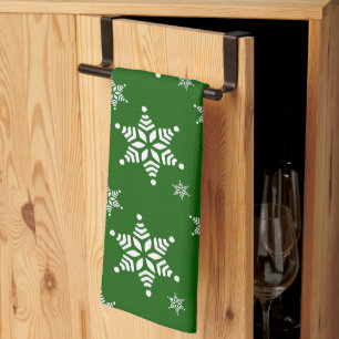 Linge De Cuisine Motif Flocon de Neige, Flocons de Neige Blancs, Ne