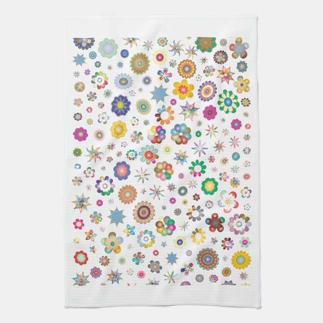 Linge De Cuisine Motif floral (Vertical)