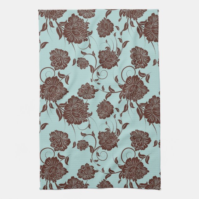 Linge De Cuisine Motif floral (Vertical)