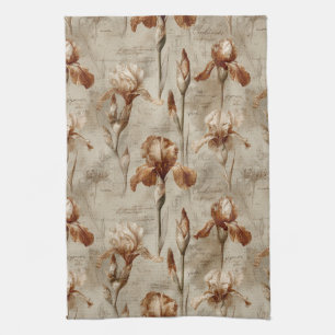 Linge De Cuisine Motif floral botanique vintage (4)