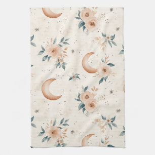 Linge De Cuisine Motif floral céleste (1)
