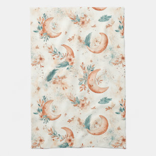 Linge De Cuisine Motif floral céleste (4)