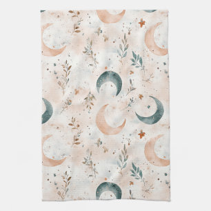Linge De Cuisine Motif floral céleste (6)