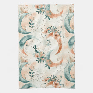 Linge De Cuisine Motif floral céleste (7)