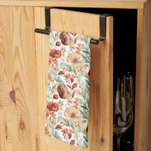 Linge De Cuisine Motif floral d'automne