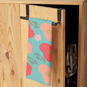 Linge De Cuisine Motif floral de printemps dessiné à la main sarcel