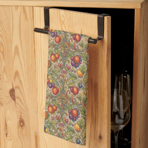 Linge De Cuisine Motif floral grenade de William Morris Fruit
