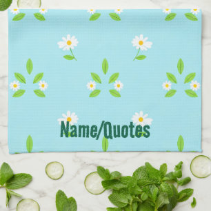 Linge De Cuisine Motif floral printanier minimaliste