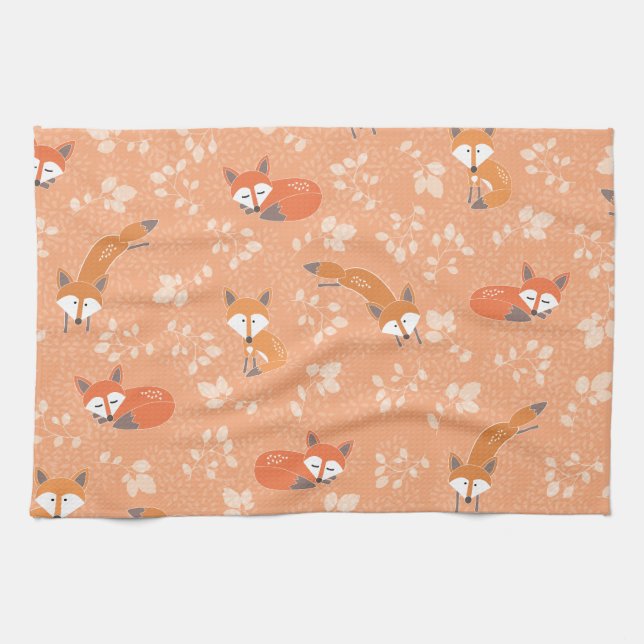 Linge De Cuisine Motif floral rusé (Horizontal)