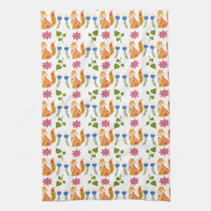 Linge De Cuisine Motif floral rusé assez en pastel