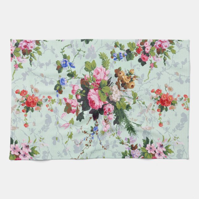 Linge De Cuisine Motif floral vintage (Horizontal)