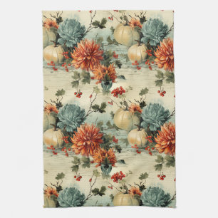 Linge De Cuisine Motif Floral Vintage de Thanksgiving