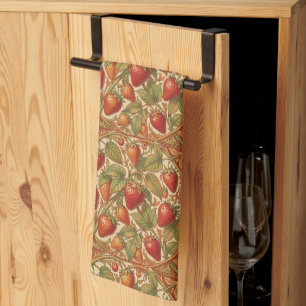 Linge De Cuisine Motif floral vintage fraise de William Morris