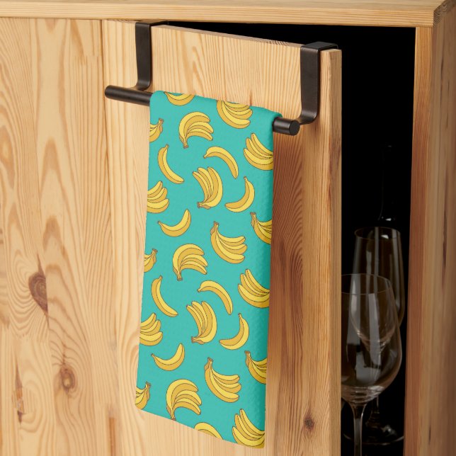Linge De Cuisine Motif Fruit Banana (Pliage en tiers)